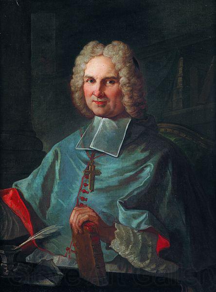 Charles-Joseph Natoire Portrait de l eveque Rousseau de La Parisiere Norge oil painting art